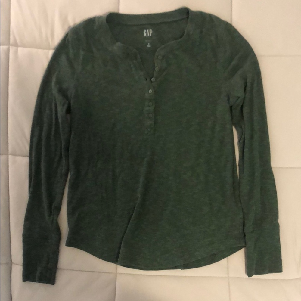 GAP Forest Green Henley Top